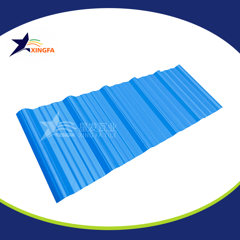 2.5mm加厚蓝色梯形pvc复合隔热瓦 适用于大型水产养殖业厂房房顶用 pvc材质塑料防火厂房瓦 PVC瓦乌鲁木齐厂家出售