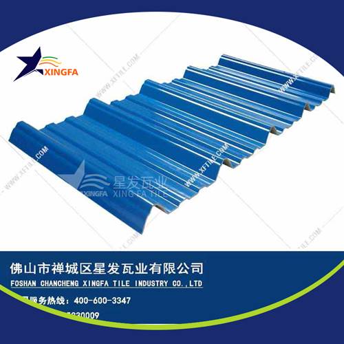 厚度3.0mm蓝色900型PVC塑胶瓦 乌鲁木齐工程钢结构厂房防腐隔热塑料瓦 pvc多层防腐瓦生产网上销售
